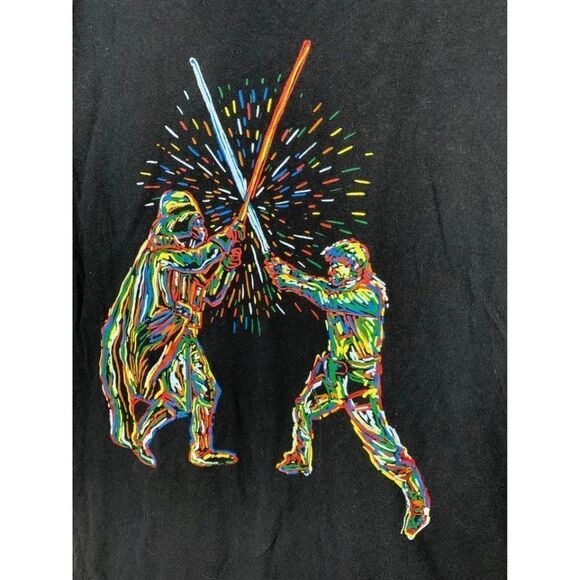 Star Wars Men's Spectrum Battle Classic T-Shirt Large - Picture 3 of 5